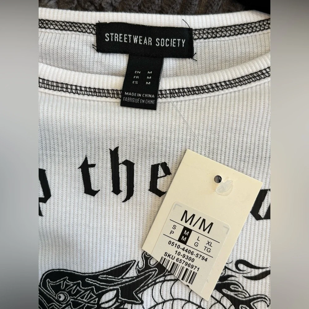 Streetwear Society White Graphic Tee - Picture 3 of 3